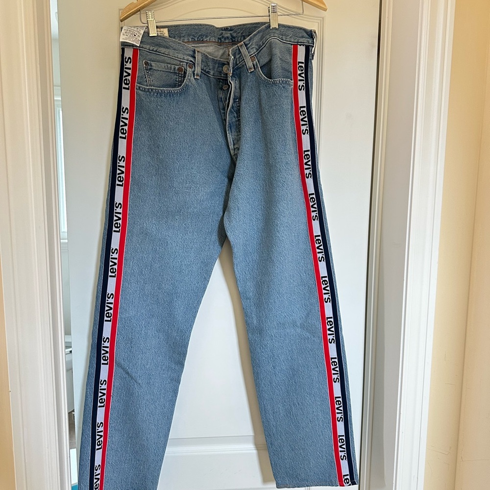 Levi's Blue Jeans with Side Stripe